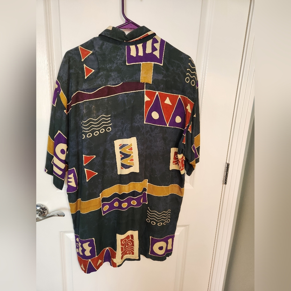 Java Lava Men's Multicolor Geometric Shirt - Picture 2 of 7